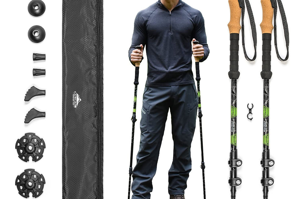 CASCADE MOUNTAIN TECH - Trekking Poles - Aluminum Hiking Walking Sticks