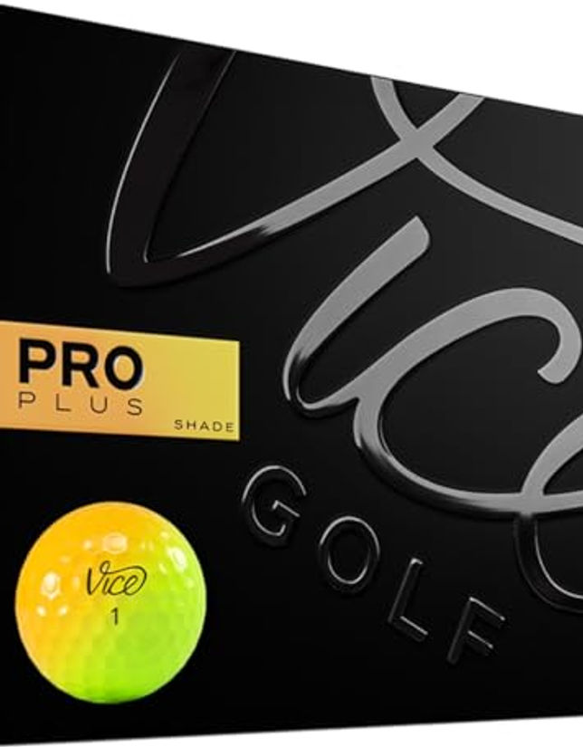 VICE GOLF - Limited Edition Pro Plus Golf Balls (Shade Yellow Orange)