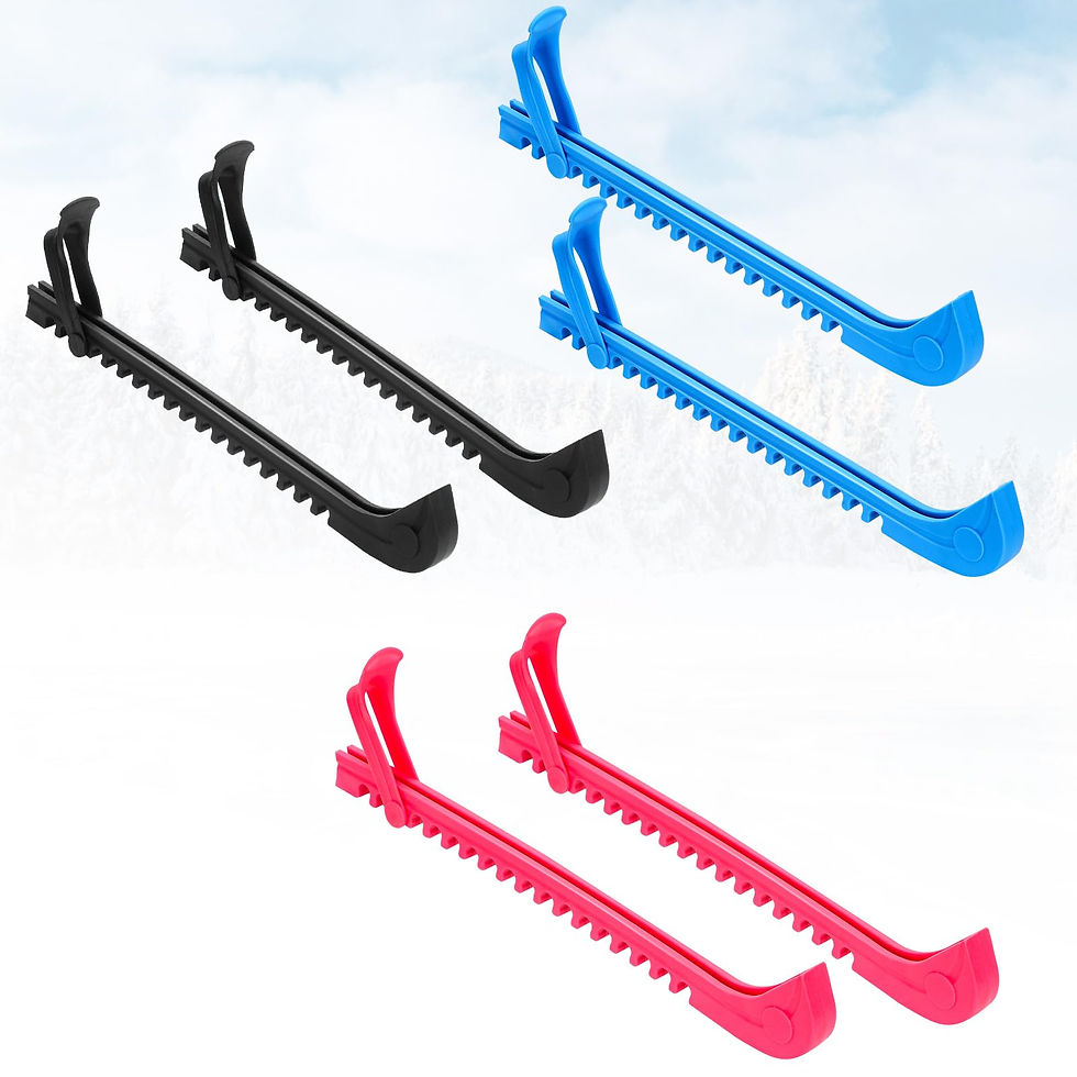 HMDZMR - Ice Skate Guards Ice Skate Covers, 3 Pair Adjustable Skate Guards Ice