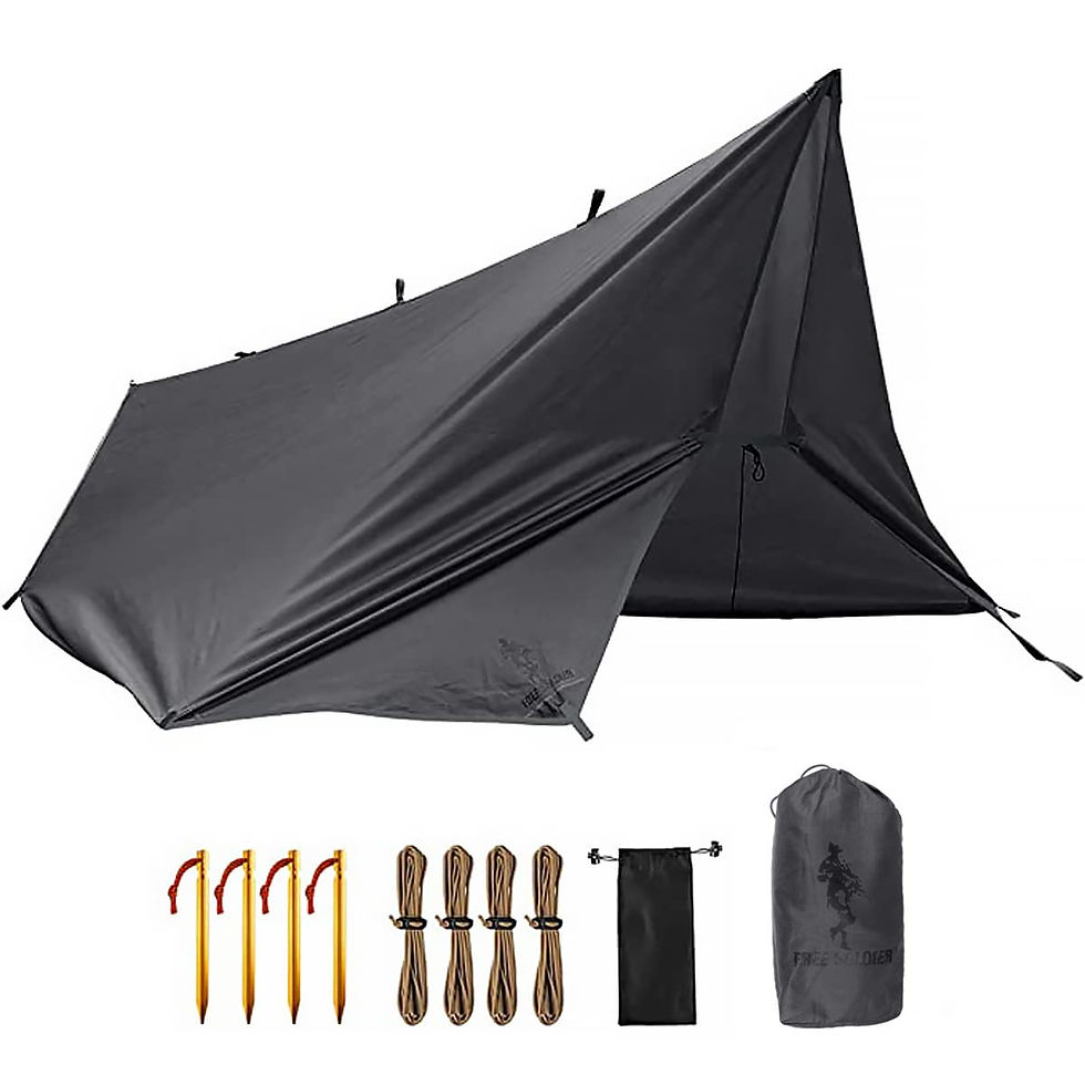 FREE SOLDIER - Waterproof Portable Tarp Multifunctional Outdoor Camping