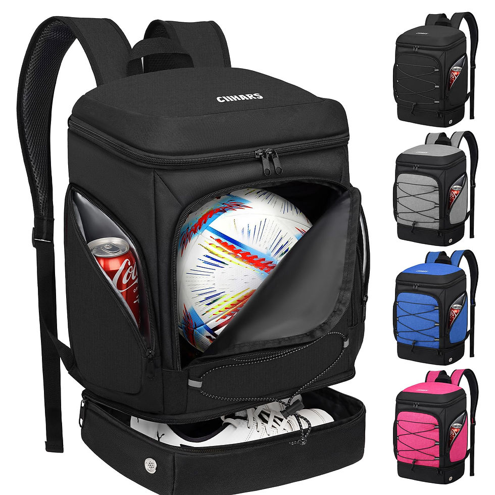 CIIHARS - Soccer Backpack,Soccer Bag with Ball Holder, Includes Separate Cleat