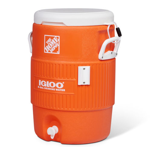 IGLOO - 5 Gallon Portable Sports Cooler Water Beverage Dispenser with Flat