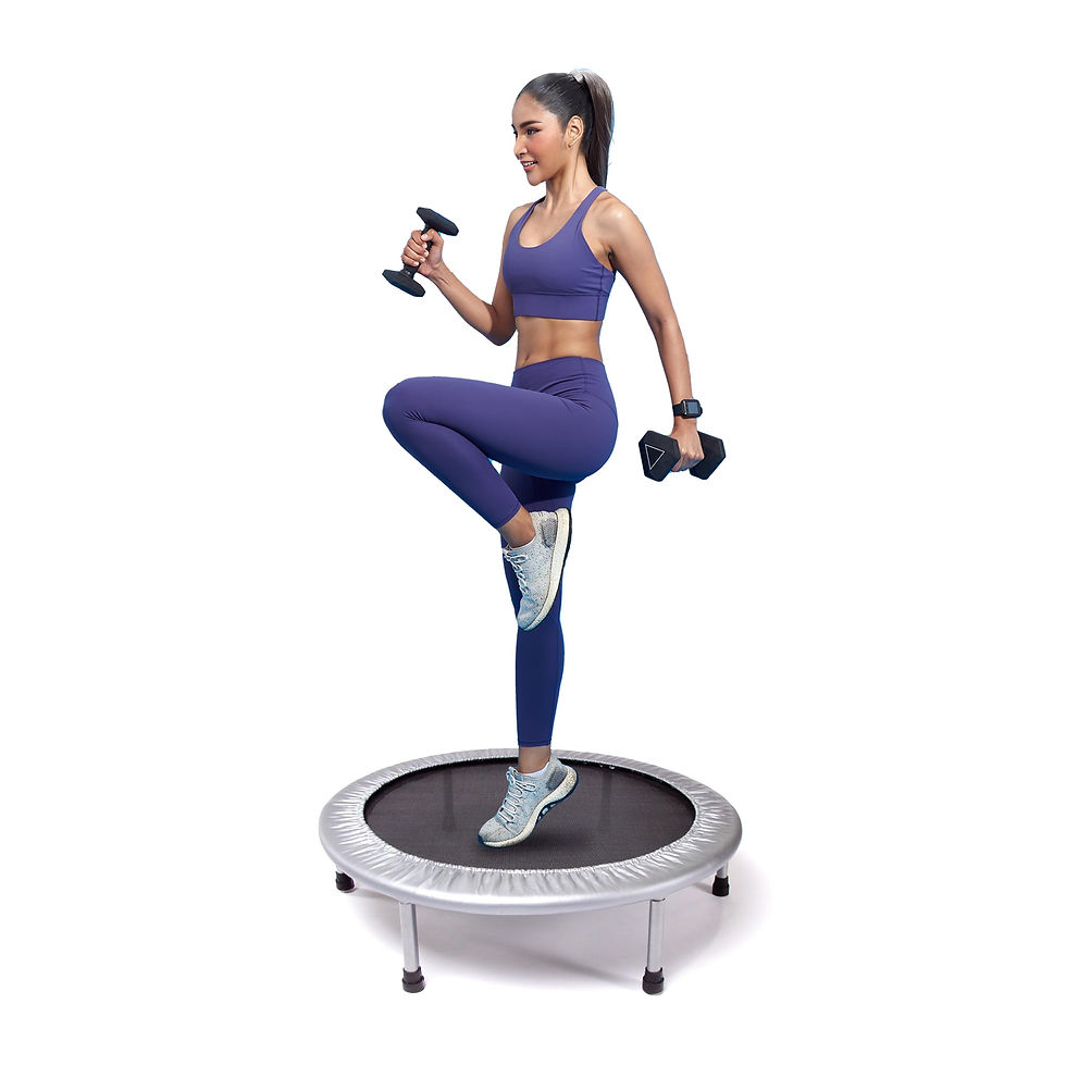 STAMINA - 36 Inch Durable Rugged Steel Frame Folding Trampoline with MUUV