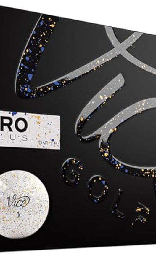 VICE GOLF - Limited Edition Pro Plus Golf Balls (Drip Navy Orange)