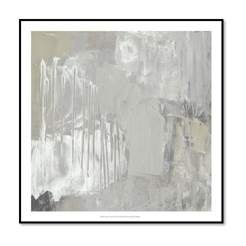 Neutral Composition I - Framed & Mounted Art