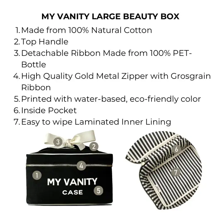 Thumbnail: Black My Vanity Large Beauty Box