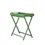 Thumbnail: Green Folding Removable Tray Table With Bamboo Handles