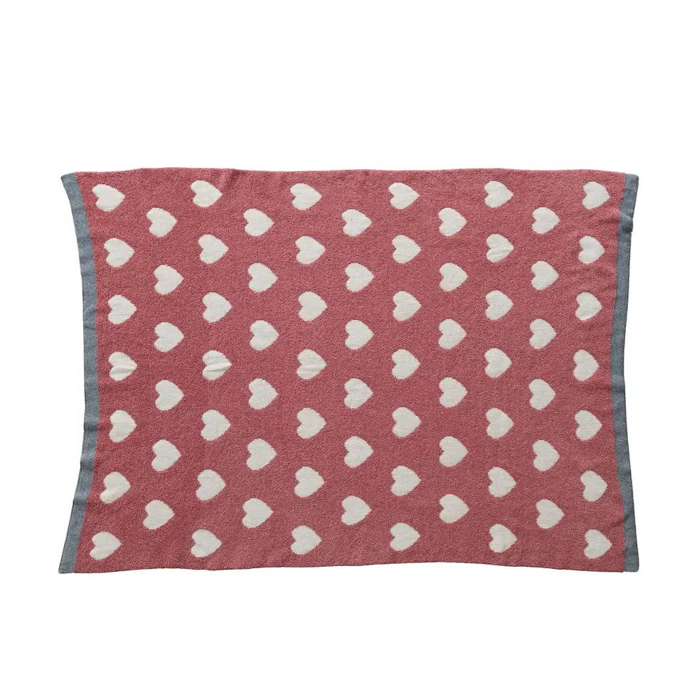 Cotton Knit Chenille Baby Blanket