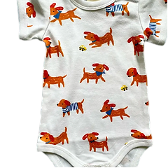 Dachshund Onesie - 3 to 6 Months