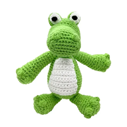 Twig Rattle Alligator Hand Crochet Rattle | The Twig