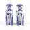 Thumbnail: Blue Chinoiserie Monkey Candlestick Set Of 2