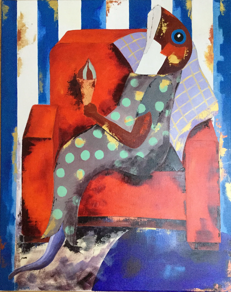 Sardine Ice cream - Toile Brigitte Vigier