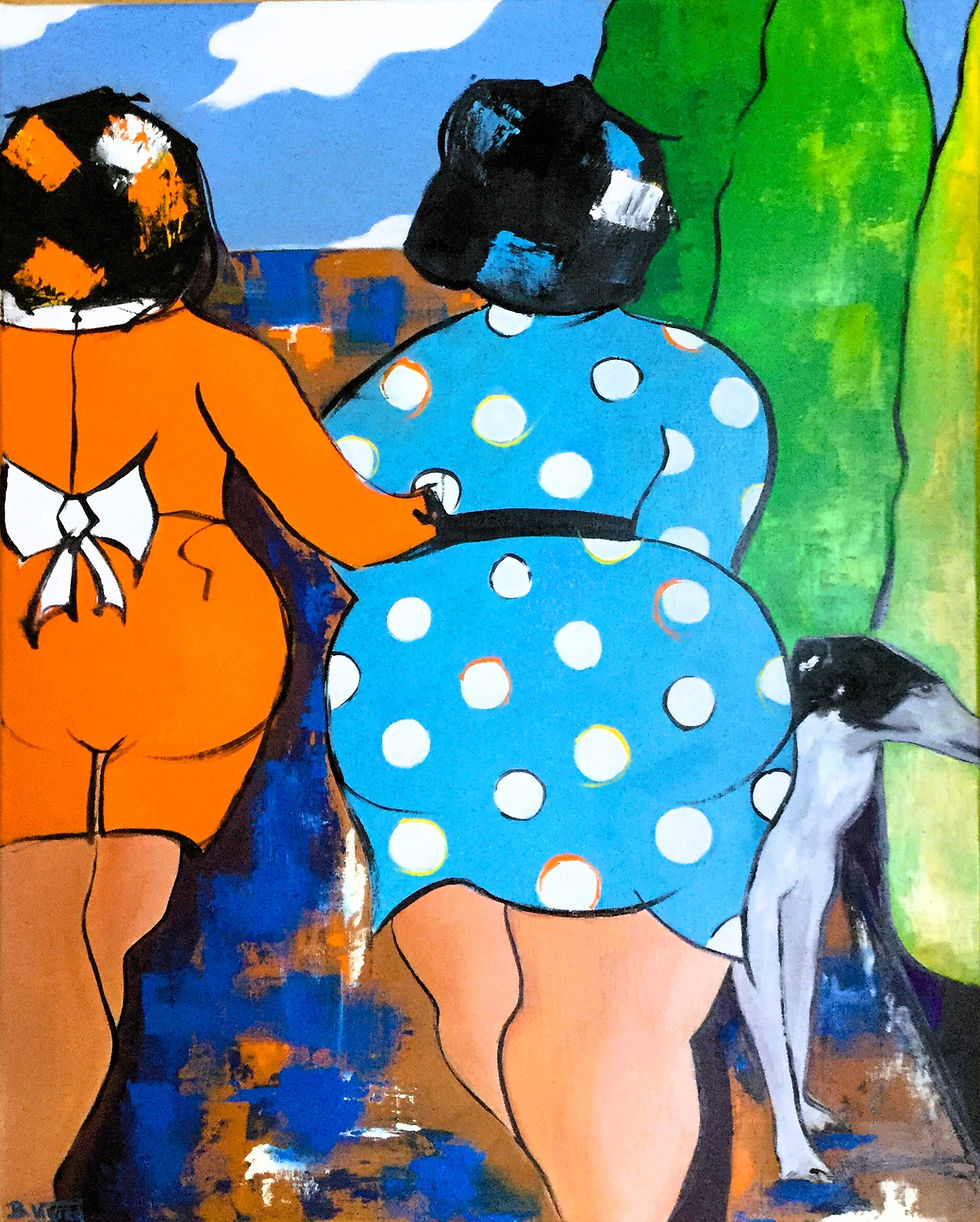 Mirza en balade - Toile Brigitte Vigier