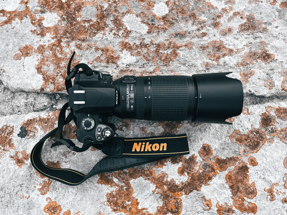 Nikon D40 mit Teleobjektiv