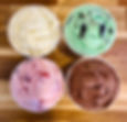 Four 16 oz pints of classic flavors: Vanilla Bean, Dark Chocolate, Mint Chocolate Chunk, and Northern Strawberry.