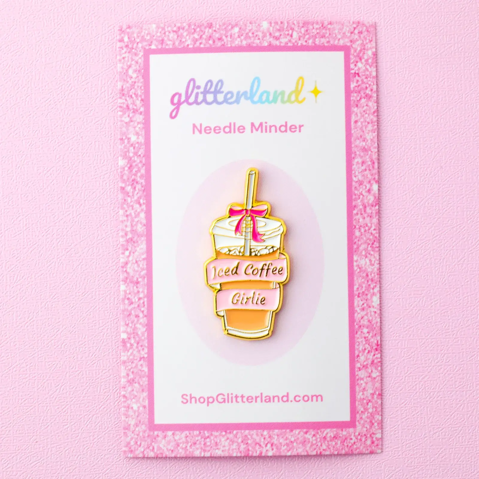 ICED COFFEE GIRLIE  - NEEDLE MINDER
