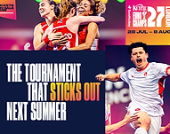 Image of mens and womens hockey with the KETTLE EuroHockey EuroChamps logo and words 'The Tournament that sticks out next summer'
