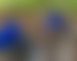 Two children taking part in forest school activities 