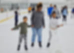 Family ice skating at Lee Valley Ice Centre