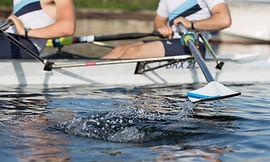 Close up view of a rowing boat