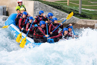 White water rafting at Lee Valley White Water Centre