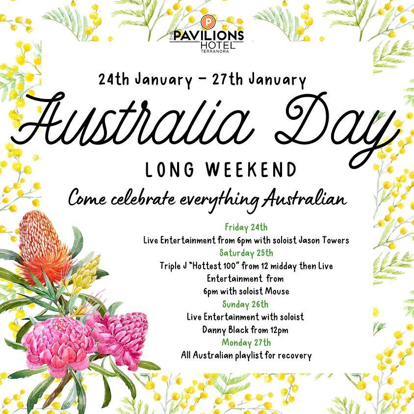 Australia Day Long Weekend