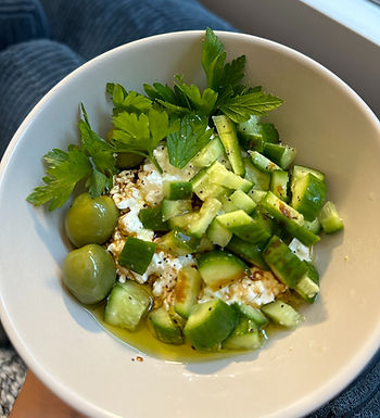 Green Goddess cottage cheese bowl