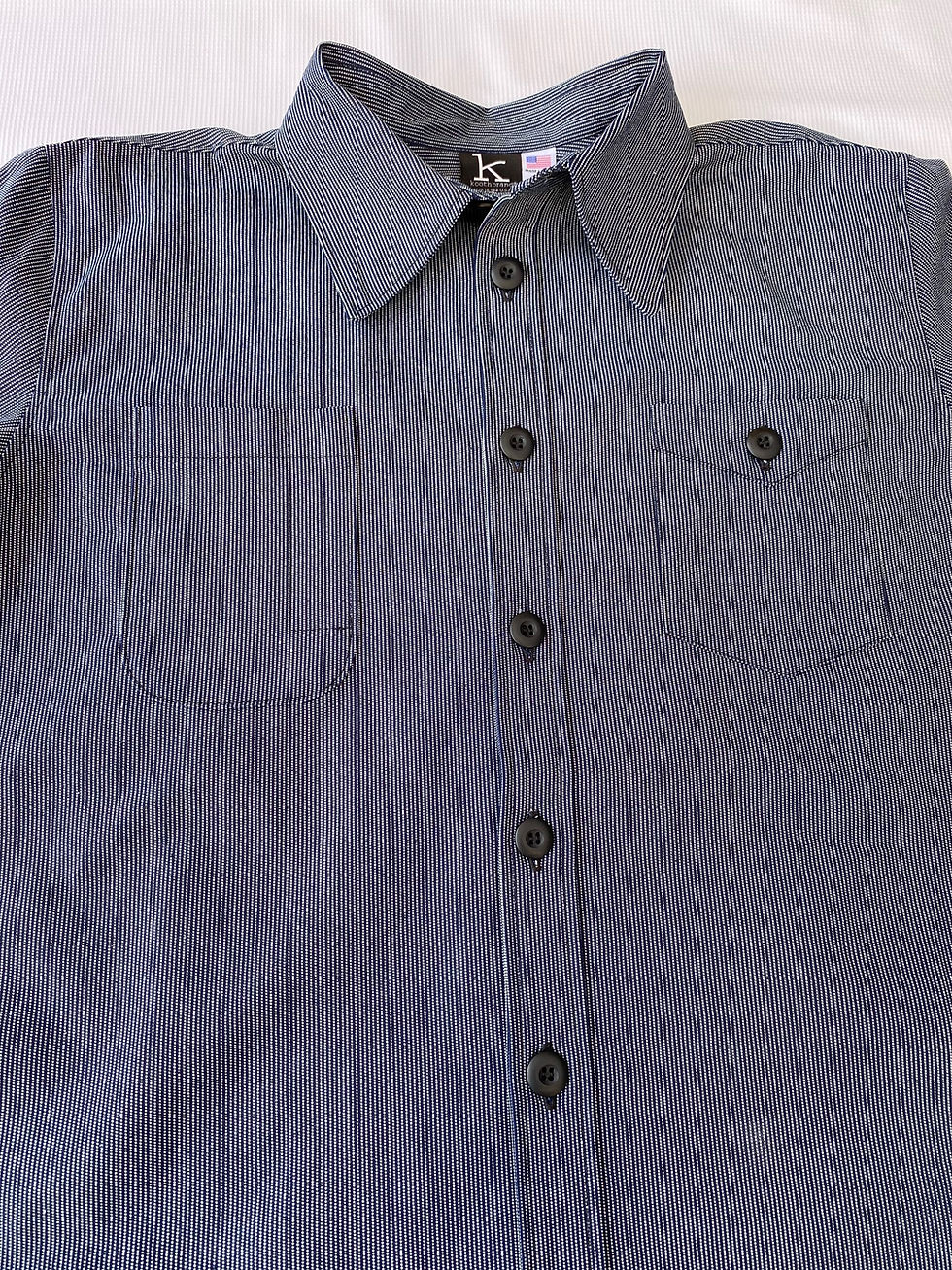 Thumbnail: Ticking Stripe Denim Workshirt