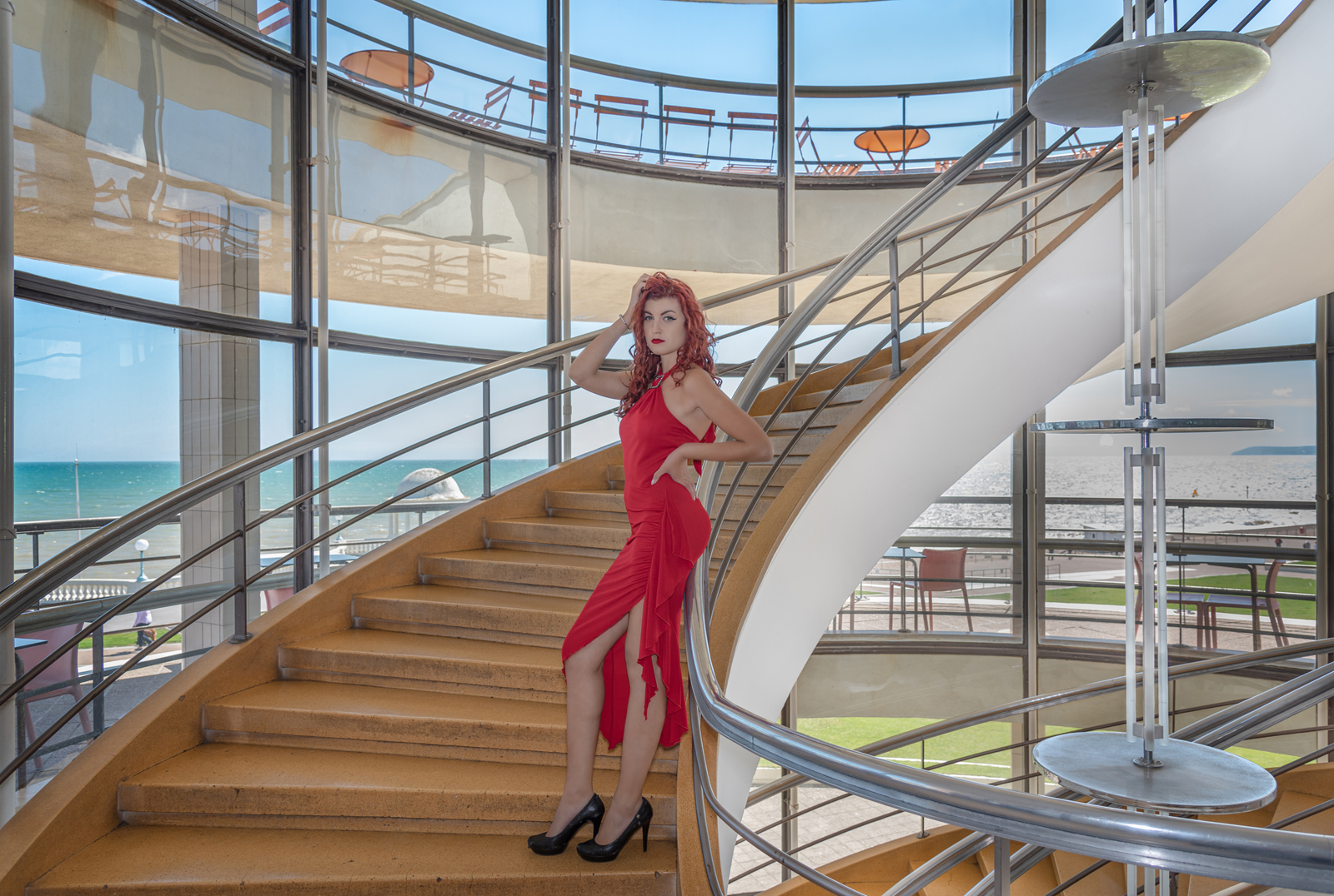 Lady in Red De La Warr Pavilion