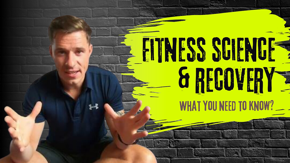 Online Personal trainer Finn Glenn talking about Fitness Science and Recovery