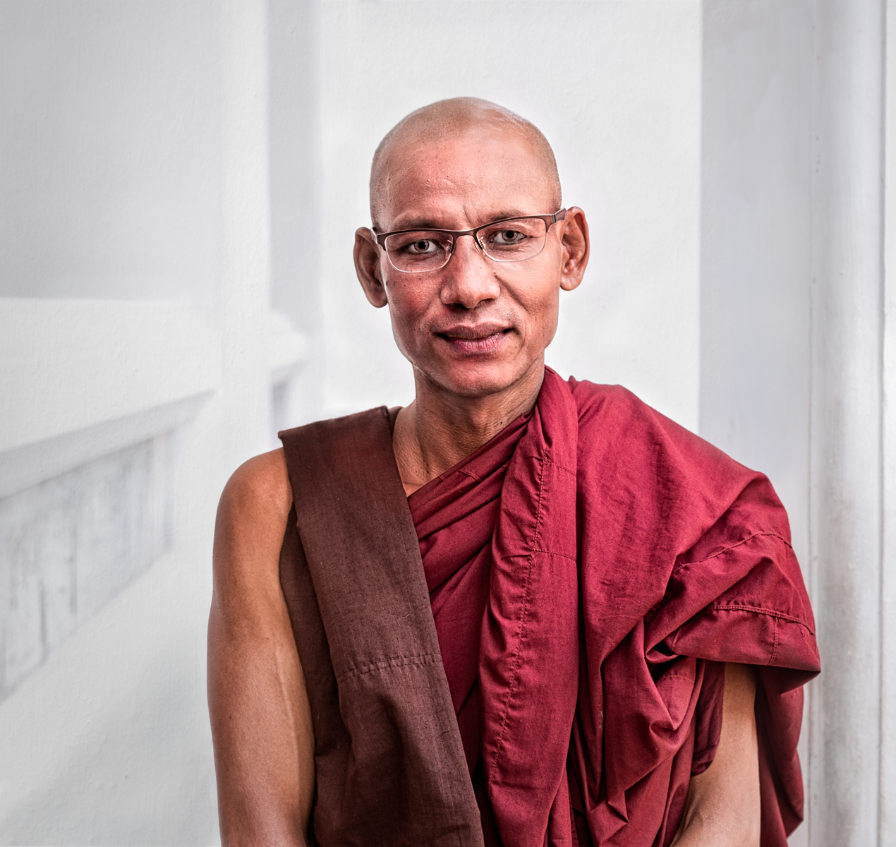 Portrait of a Monk at Wat Pho