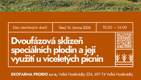 Dvoufázová sklizeň speciálních plodin a její využití u víceletých pícnin