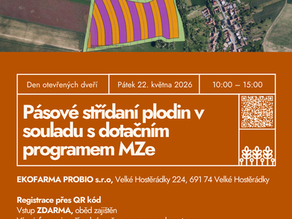 Pásové střídání plodin v souladu s dotačním programem MZe