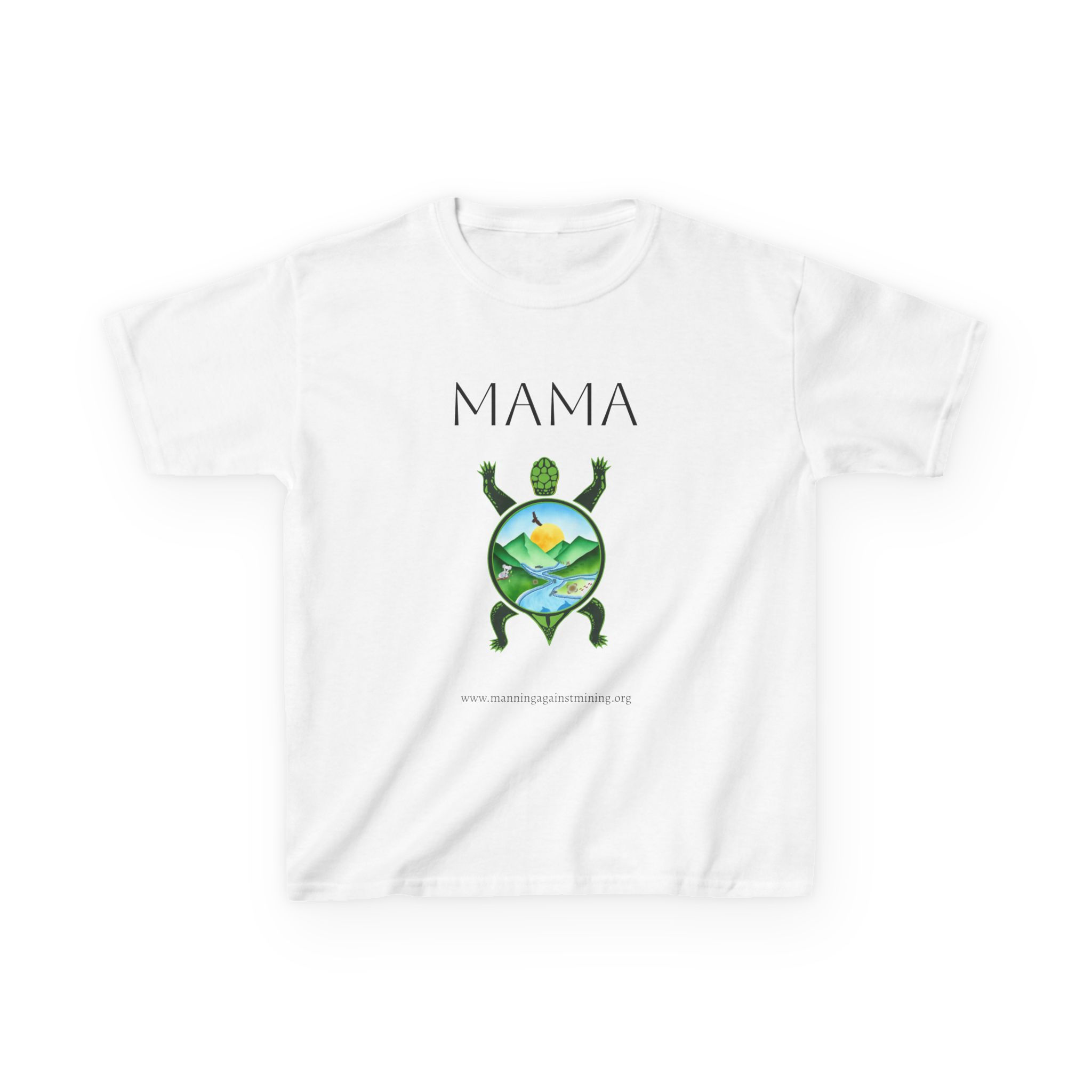 Eco-Friendly Kids Tee – Mama Turtle Design
