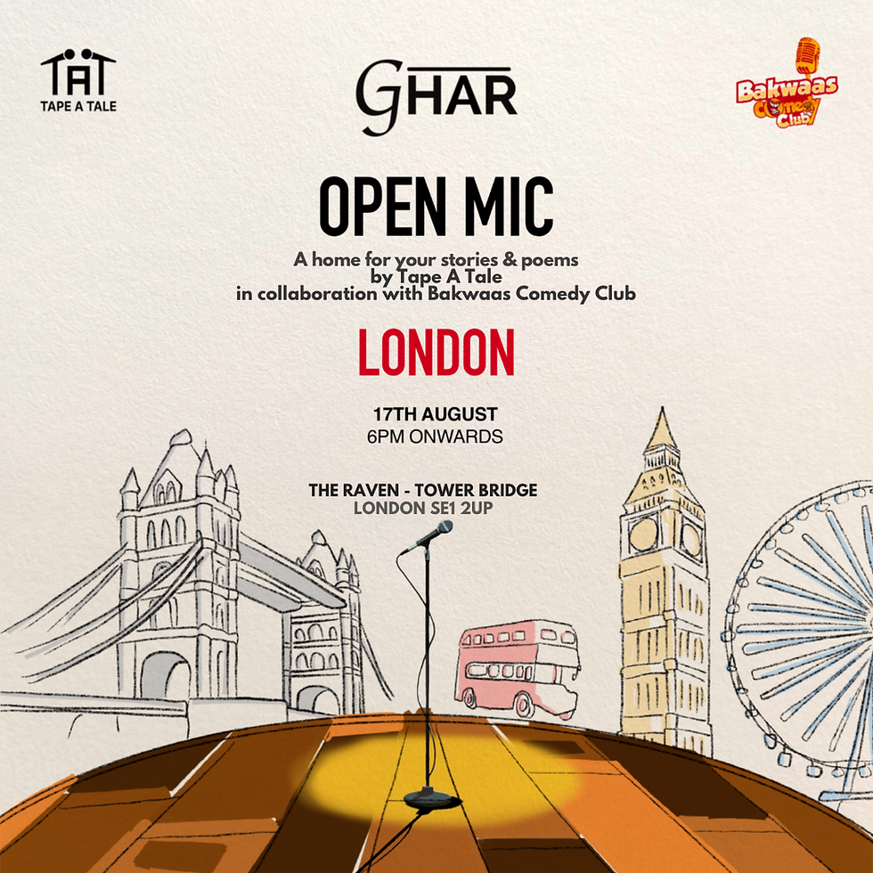 Ghar - Storytelling and Poetry Open Mic