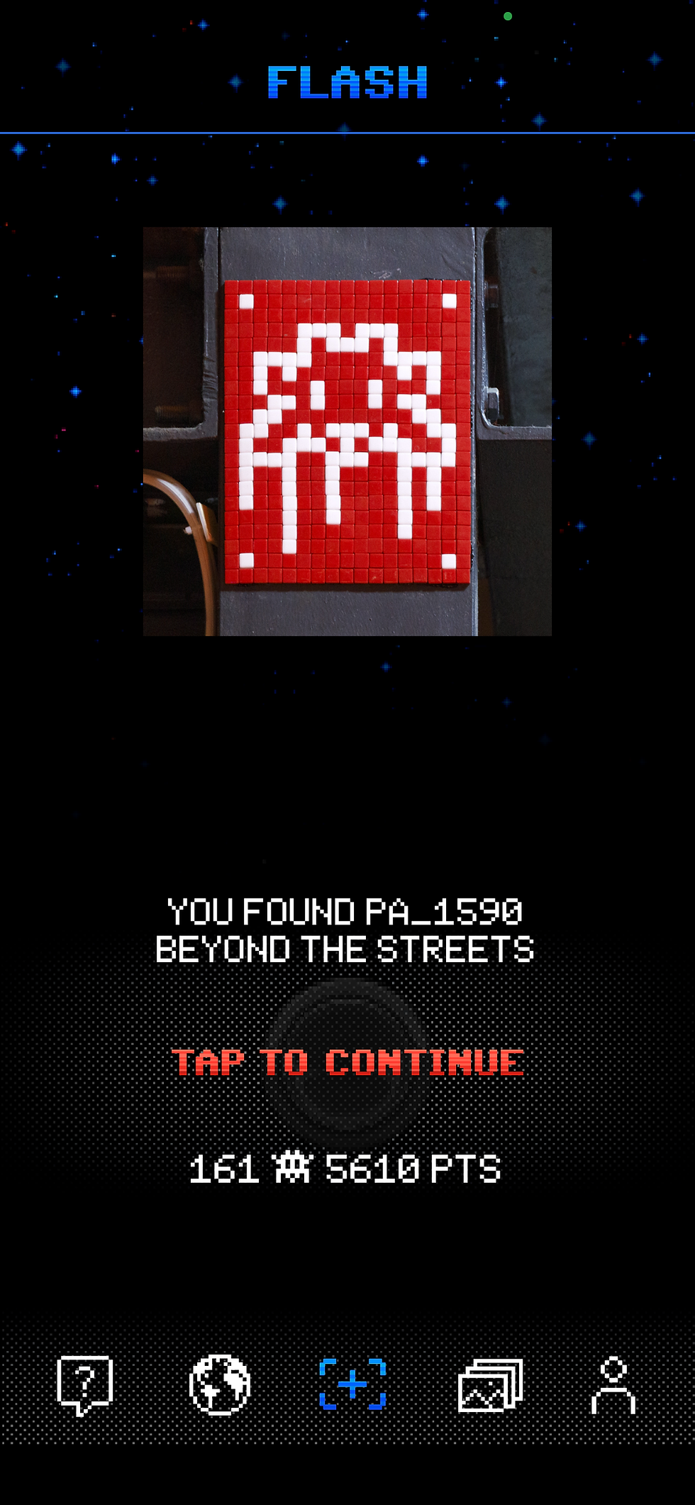 Mosaic by Invader, PA_1590, installed during the Beyond The Streets exhibition. Please find here the Invader artworks for sale at Class Art Biarritz.
