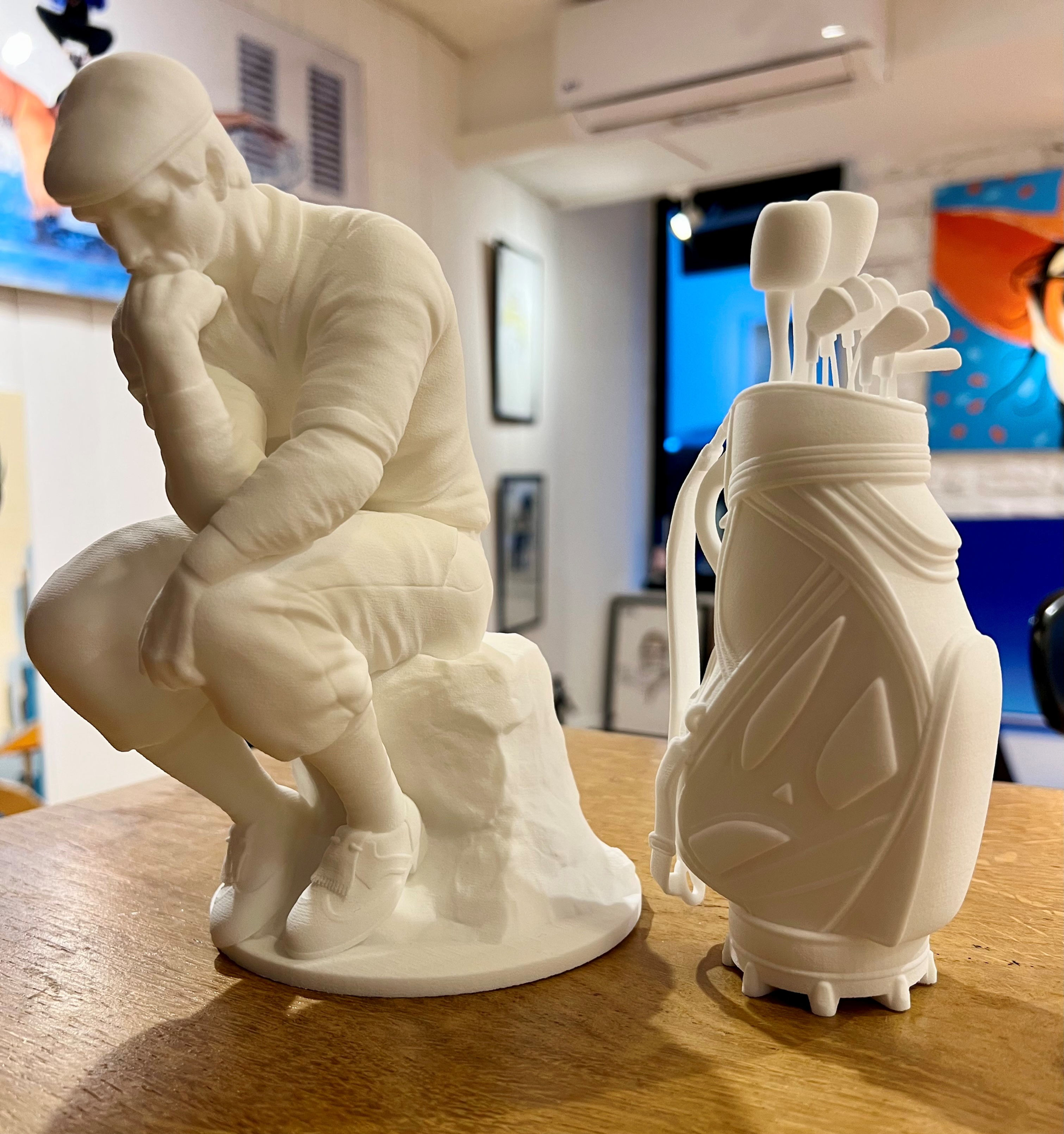 Sculpture Rodin's Golfer