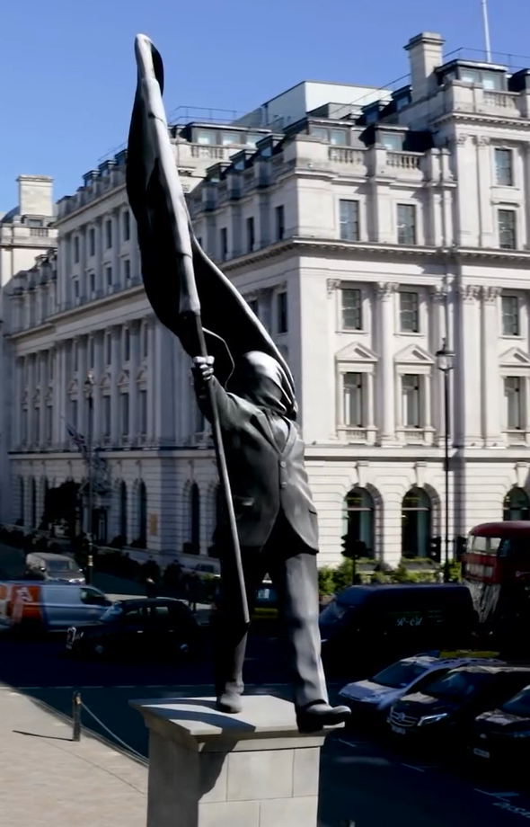 Blind Patriotism, une nouvelle sculpture de Banksy à Londres