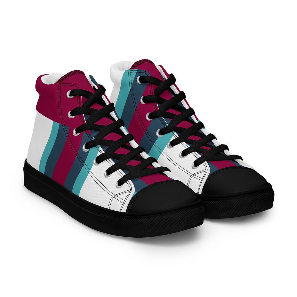 High top canvas shoes