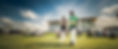 Harrogate cricketers walk out to bat
