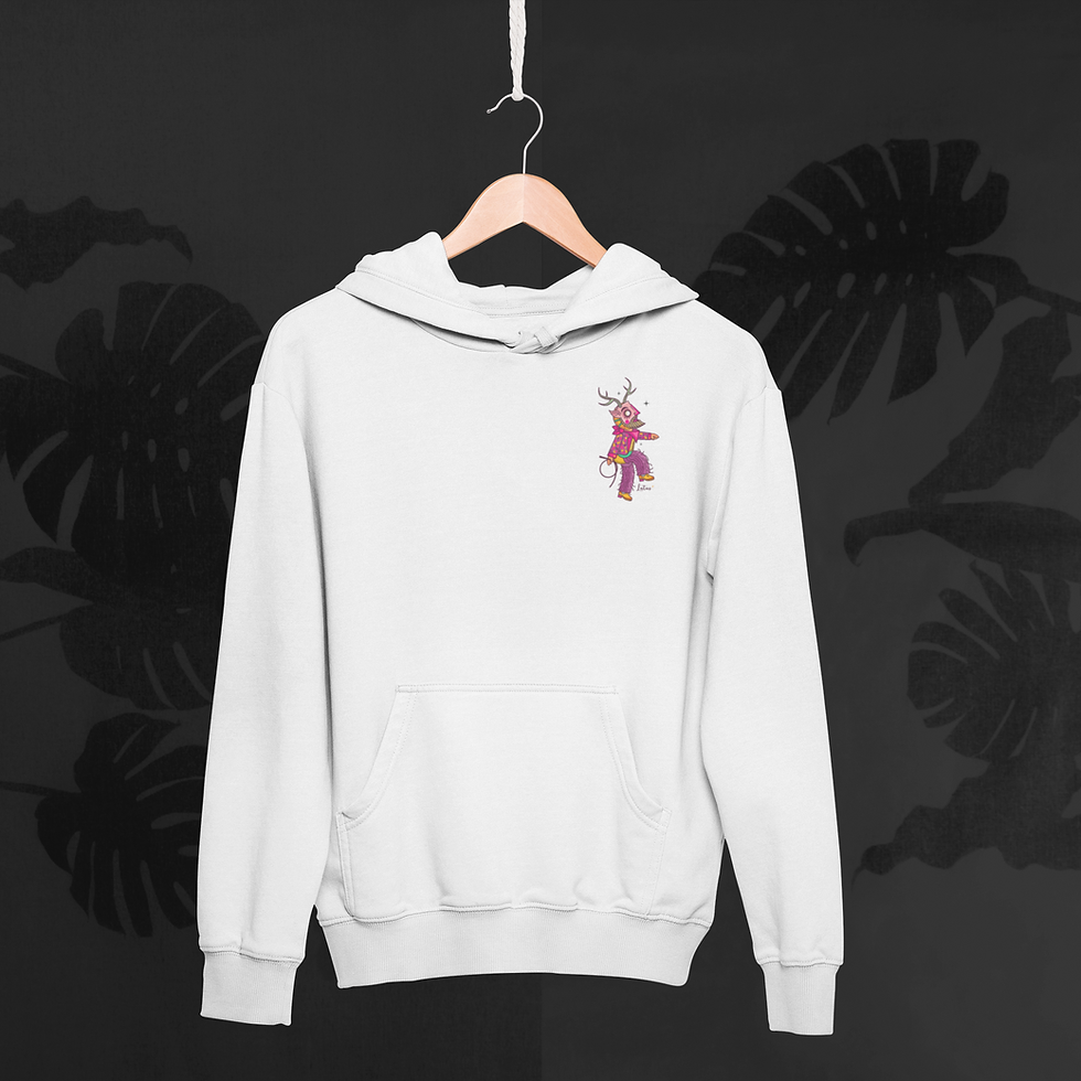 Miniatura: Sudadera con gorro - Diablo saltón