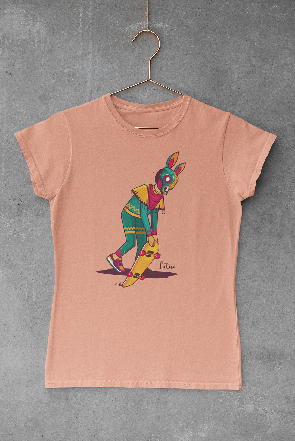 Miniatura: Playera - Conejo lunar - Mujer