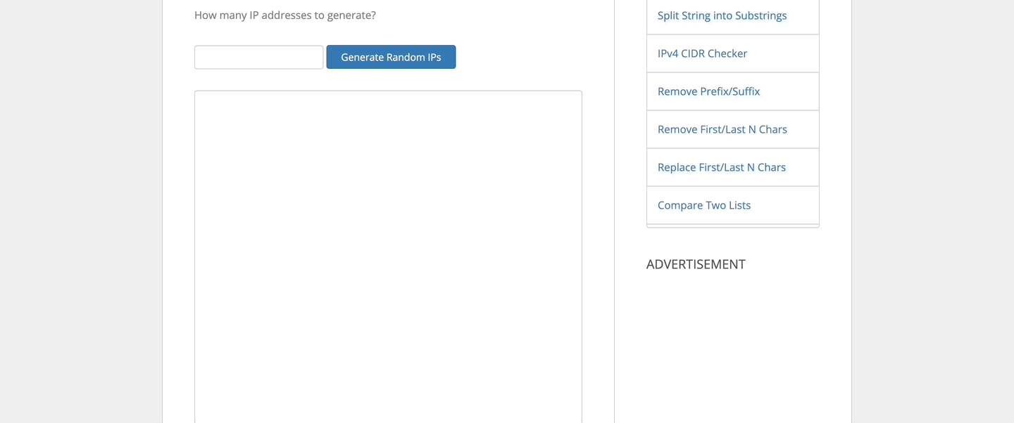 How to Generate 5000 Random IPs