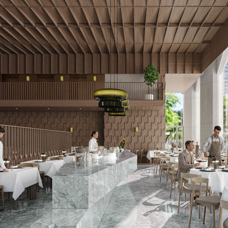 BLVD Hotel Tel Aviv restaurant visualization
