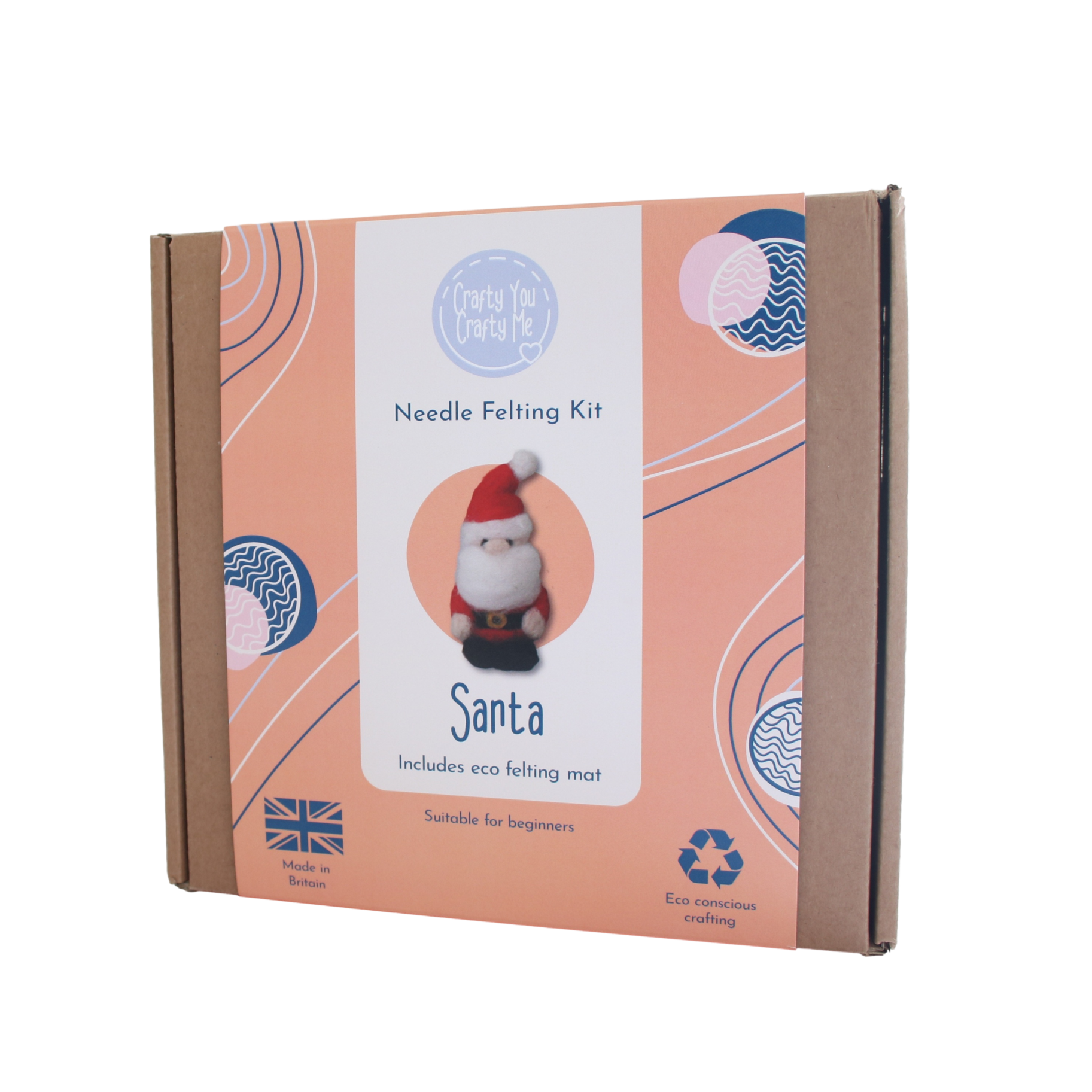 Santa needle felting craft set