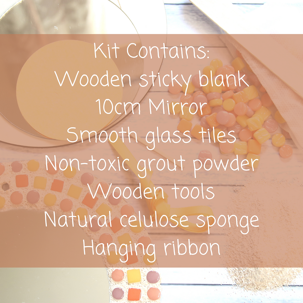 Thumbnail: Mirror Mosaic Craft Kit - Yellow