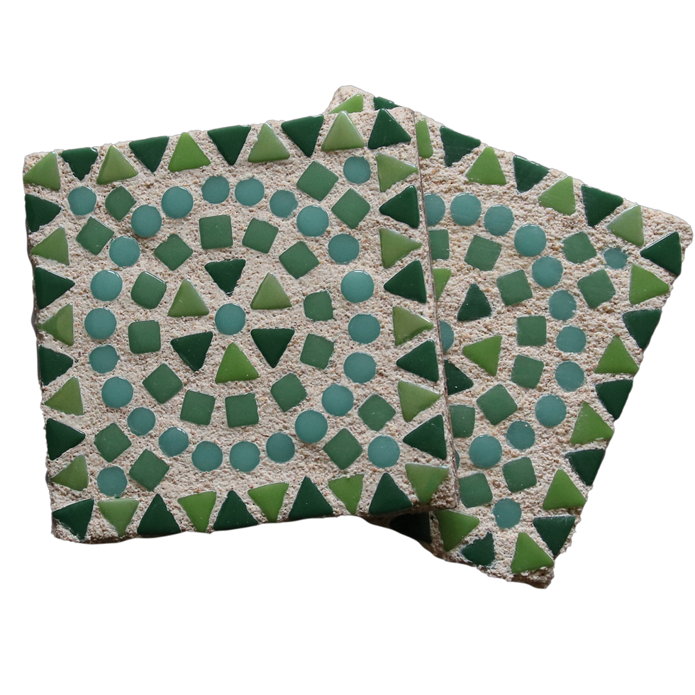 Thumbnail: Mosaic Coaster Craft Kit - Green