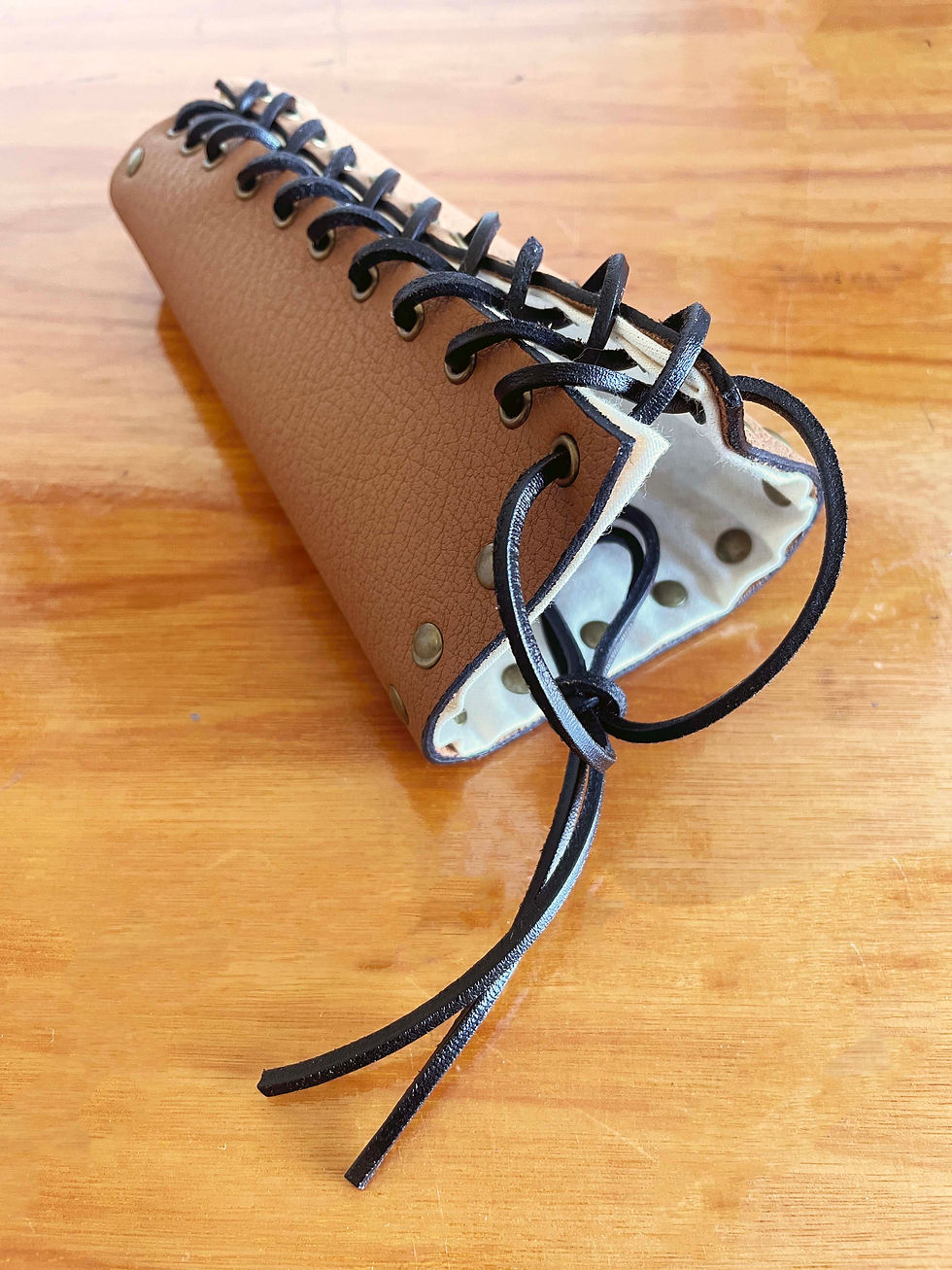 Thumbnail: Handmade Leather Archery Bracer, Traditional Arm Guard, Full Grain Leather