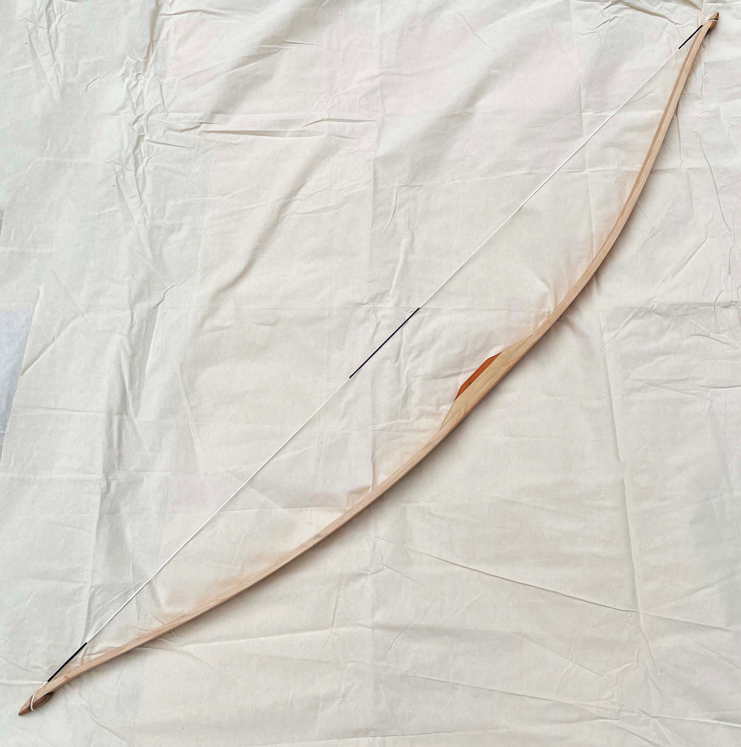 "The Greyfen" - Handmade White Maple Longbow, Lemonwood & Yew Heartwood Riser
