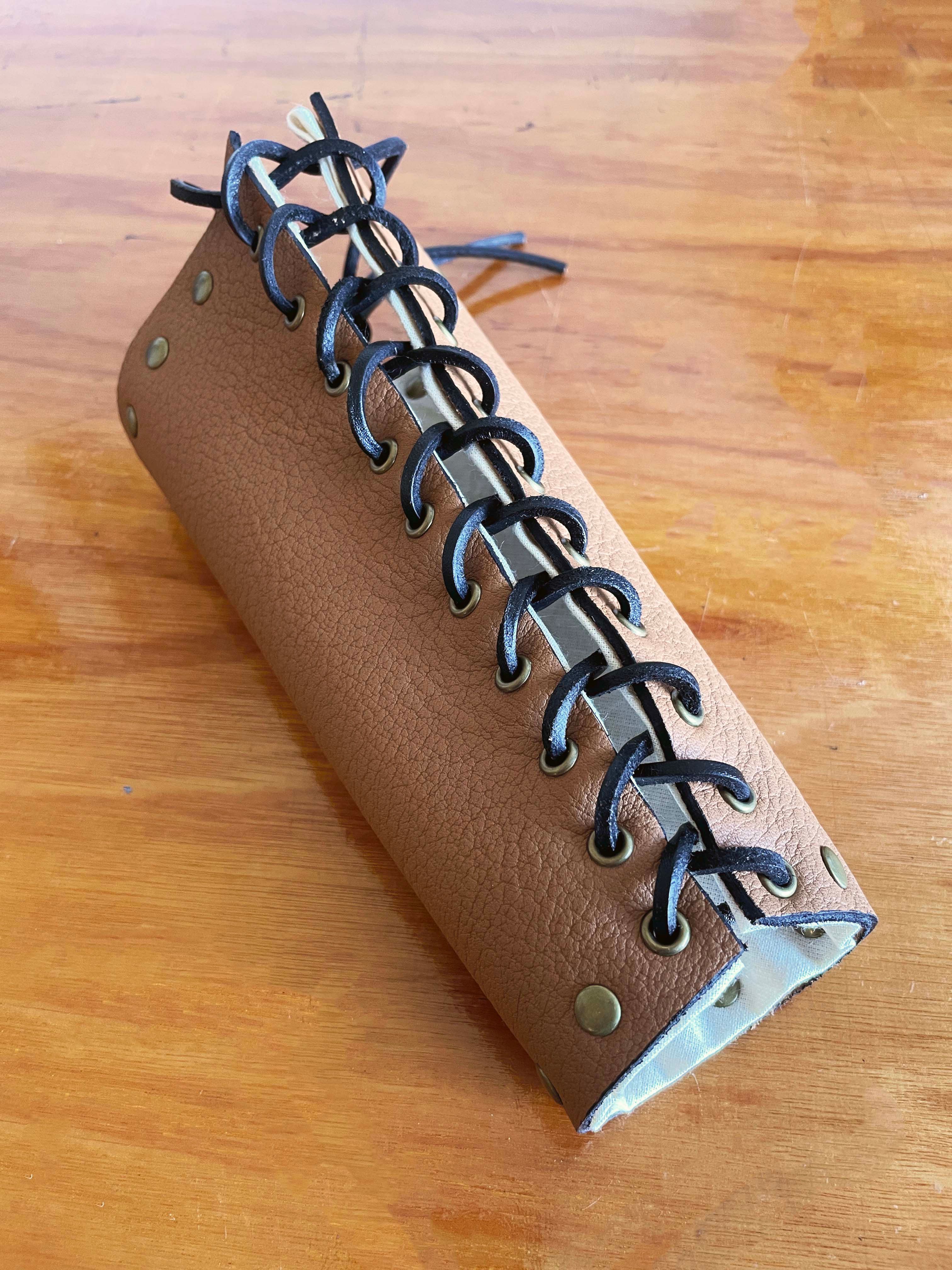 Handmade Leather Archery Bracer, Traditional Arm Guard, Full Grain Leather